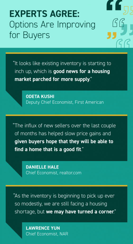 Experts Agree: Options Are Improving for Buyers
