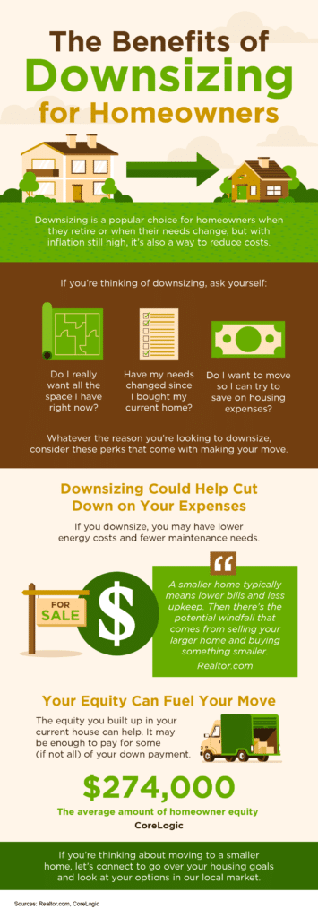 The Benefits of Downsizing for Homeowners The Benefits of Downsizing for Homeowners